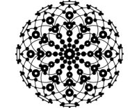 Marabu Schablone Silhouette 30 x 30 cm, Lace Rosette