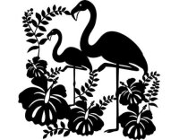 Marabu Schablone Silhouette 30 x 30 cm, Flamingo