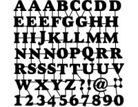 Marabu Schablone Silhouette 30 x 30 cm, ABC + Zahlen