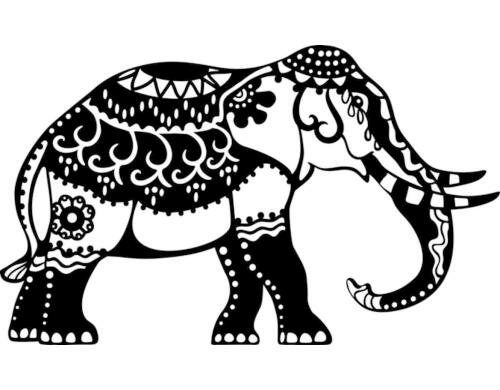 Marabu Schablone Silhouette A4, Indian Elephant
