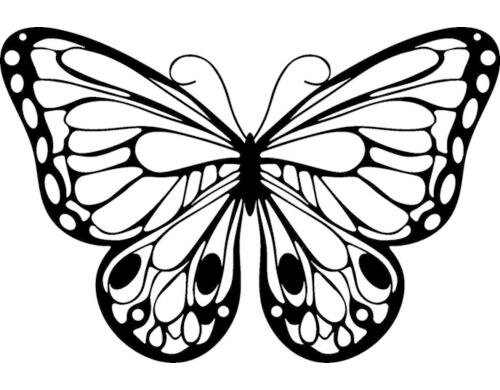 Marabu Schablone Silhouette 15 x 15 cm, Romantic Butterfly