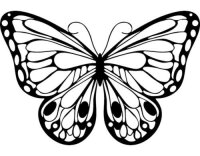 Marabu Schablone Silhouette 15 x 15 cm, Romantic Butterfly