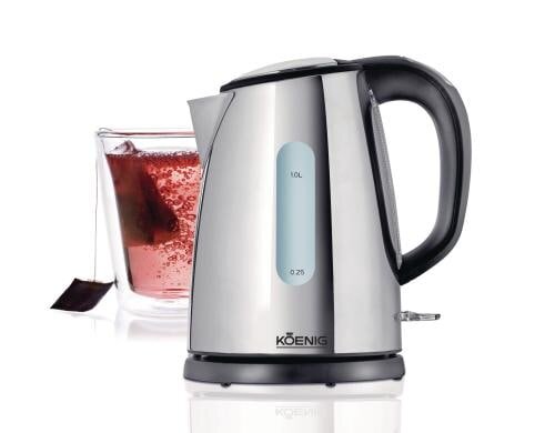 Koenig Wasserkocher Chrome Line 1 Liter Fassungsvermögen 1 Liter