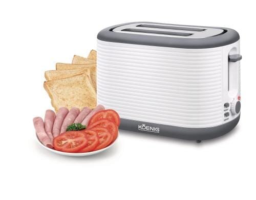 Koenig Toaster Stripes weiss, 930 Watt
