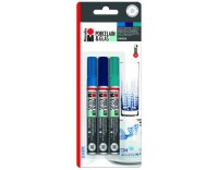 Marabu Porzellan- und Glasmalstift 3 Stifte mit Spitze...