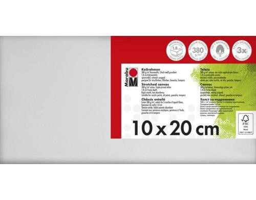 Marabu Keilrahmen 10 x 20 cm 380g/m2, Baumwolle bespannt