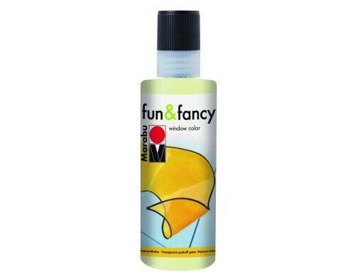 Marabu Window Color Fun & Fancy 80ml, Nachtleuchtgelb