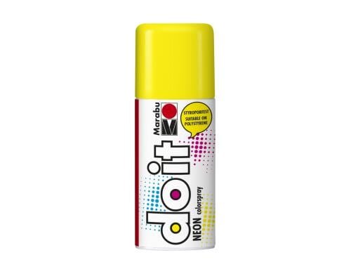 Marabu Sprühfarbe do it Neon 150 ml Sprühdose, Neon-Gelb