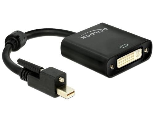 Mini-Displayport zu DVI-I Adapter, aktiv,4K Mini-DP Stecker mit Schraube - DVI-I Buchse
