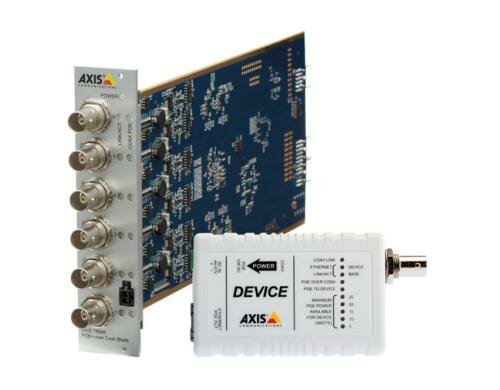 AXIS T8646 Set PoE+ über Coax Blade 6 Kanäle, inkl. 6 Device Einheiten