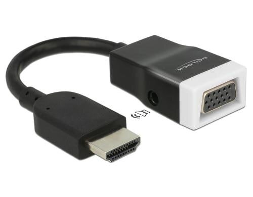 Monitoradapter HDMI-A zu VGA mit Audio HDMI-A Stecker zu VGA Buchse, 15cm