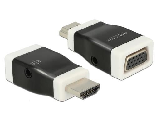 Monitoradapter HDMI-A zu VGA mit Audio HDMI-A Stecker zu VGA Buchse