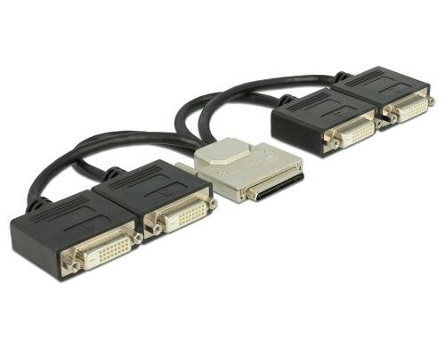 Monitoradapter VHDCI-68 St - 4x DVI-D-Bu schwarz