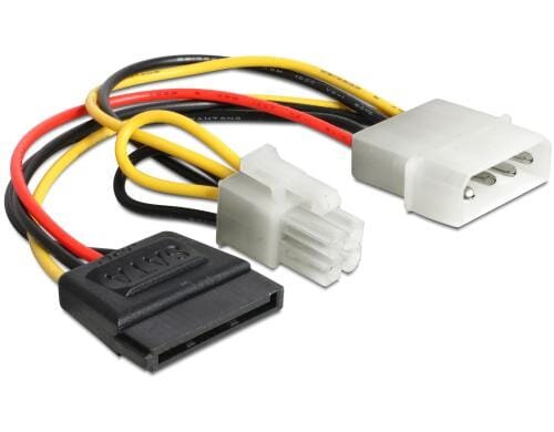 P4 4Pin Stecker & SATA Adapter für Molex 4Pin Stromanschluss