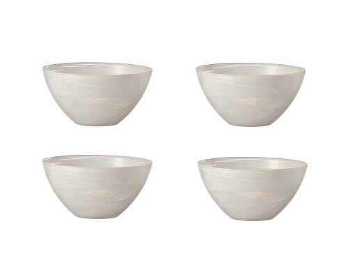 Leonardo Salatschale Albastro weiss 4er Set Grösse 22x11cm