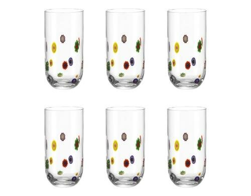 Leonardo Longdrinkglas Millefiori 455ml 6er Set