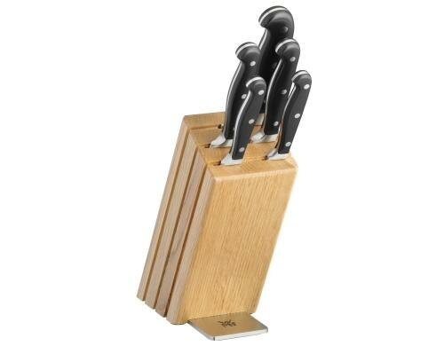 WMF Messerblock-Set Spitzenklasse Plus 6-teilig, Eichenholz/Stahl