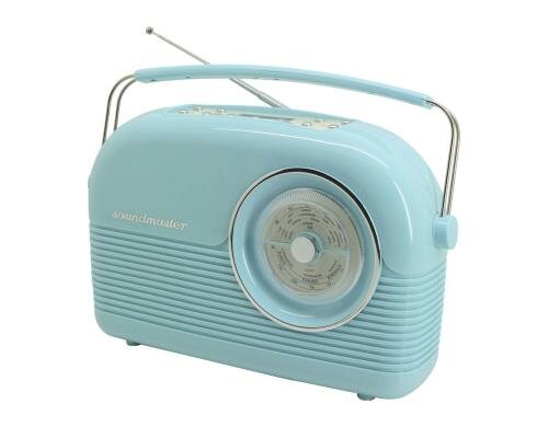 Soundmaster DAB450, DAB+ Radio, Blau DAB+/UKW Retro Radio