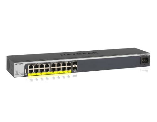 Netgear GS418TPP: 16 Port Smart Switch 16x PoE+, 240W, 2x SFP, Easy Mount