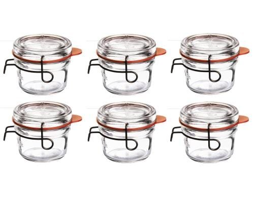 Luigi Bormioli Einmachglas 6er Set 12.5cl Ø 8,4 cm x H 7,6 cm