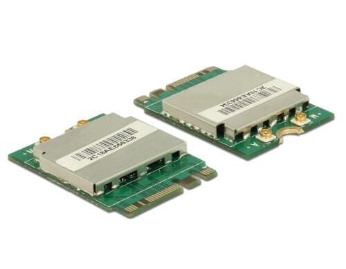 Delock WLAN-AC M.2 Modul Key A+E 150+433Mbits Dualband, 2x MHF Anschlüsse
