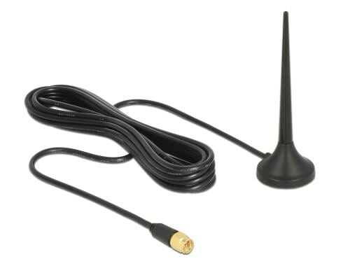 Delock LTE & LoRa Antenne,3dBi, Magnetfuss SMA Anschluss für 0.8 bis 2.4Ghz, 2m Kabel
