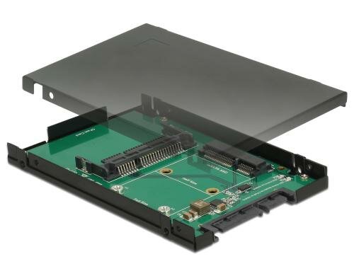 Delock MSATA oder CFast zu SATA 2.5 Gehäuse 9.5mm, nur Betrieb Msata oder CFast