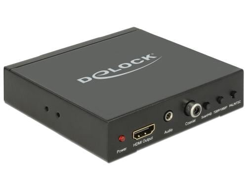 Delock Scart zu HDMI Konverter inkl. Skalierung bis 1080p, Stereo Audio