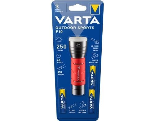VARTA LED Outdoor Sports Flashlight 235 lm, bis max. 35h, 177g