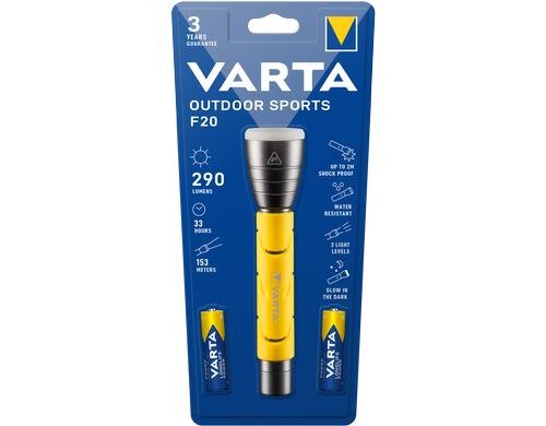 VARTA LED Outdoor Sports Flashlight 235 lm, bis max. 30h, 189g