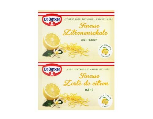 Dr. Oetker Finesse geriebene Zitronenschale 2er Set