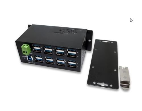 exSys EX-1113HMS, 16xUSB 3.0/3.1 MetallHUB mit 15KV ESD Überspannungs-Schutz