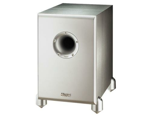 Magnat Beta Sub 20 A, Aktiv Subwoofer Bassreflex, 140 Watt, Silber