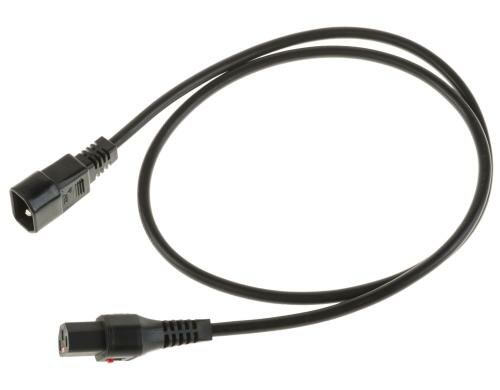 IECLock Netzkabel 4.0m schwarz IECLock C13 - C14, 3x1.0mm2, H05VV-F