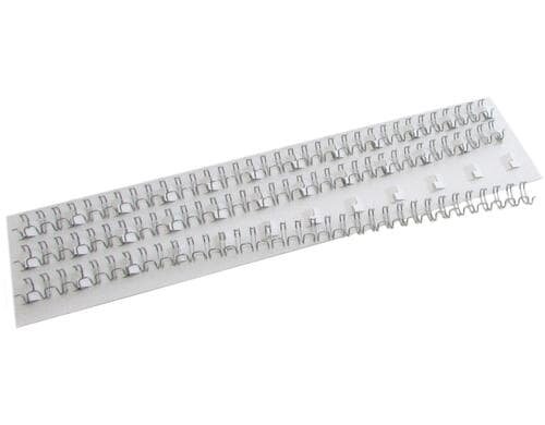 Peach Drahtbinderücken 6mm silber 100 Stück