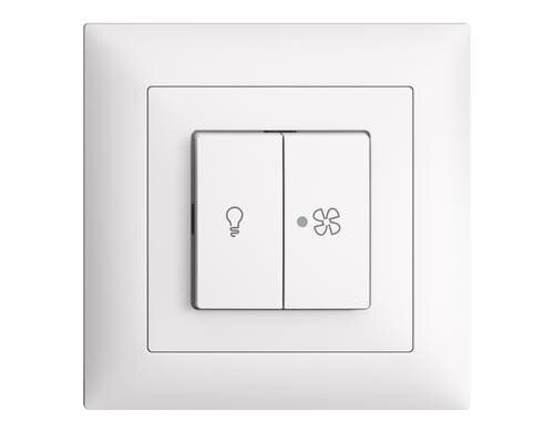 Feller EDIZIOdue Druckschalter für Licht und Ventilatoren