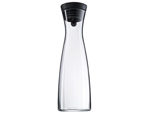 WMF Wasserkaraffe 1 Liter schwarz CloseUp-Verschluss Edelstahl, Höhe 29cm