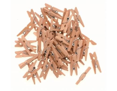 Glorex Wäscheklammer aus Holz 2.5 cm / 45 Stk.