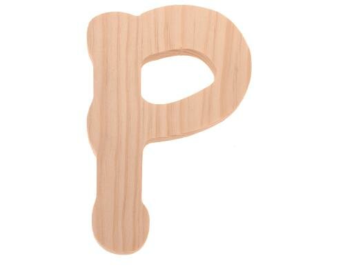 Glorex Holzbuchstabe FSC 13 x 1.5 cm P