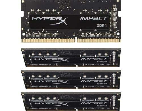 HyperX SO-DDR4 Impact 32GB Kit 4x 8GB, 2400MHz, CL15 (15-15-15), 1.2V