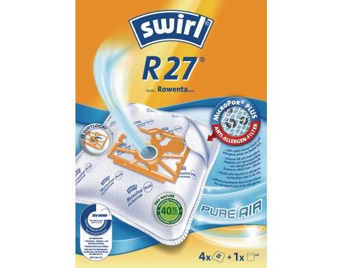 Swirl Staubfilterbeutel R 27 4 Stück AirSpace Technology