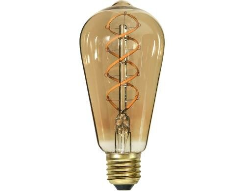 LED Spiral Filament Tropfen E27 3.8W (20W) 130lm, dimmbar, 2000K, EEF: A