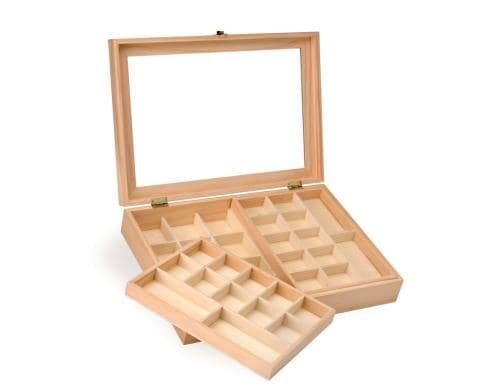 Glorex Schmuckkästchen FSC Kiefer 40 x 28 x 7.5 cm