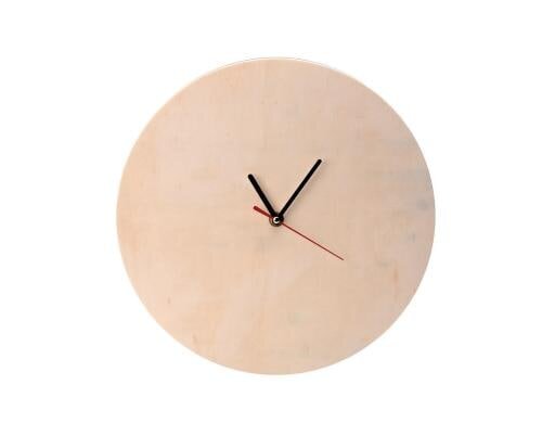 Glorex Uhr zum Bemalen/Bebasteln 30 cm mit Uhrwerk und Zeiger