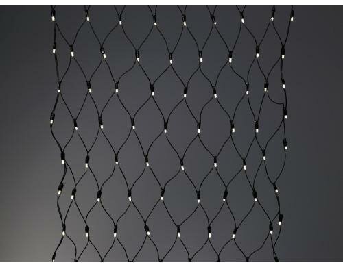 Sirius LED Lichtervorhang Tech Line, 90LED Starter Set, Kabel Schwarz, Masse 1.2x1.2m
