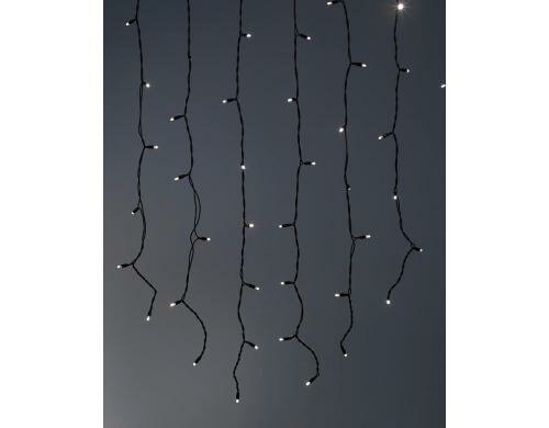 Sirius LED Lichtervorhang Tech Line, 100LED Starter Set Halbkreis, Kabel schwarz