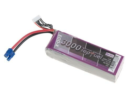 TopFuel LiPo-Akku 22.2V 3000mAh 20C 138x43x38mm 473g