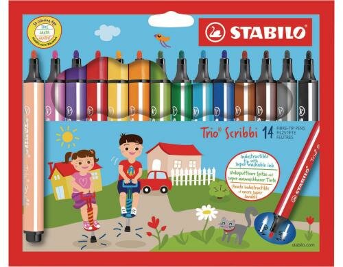 STABILO Trio Scribbi 14er Etui verschiedene Farben
