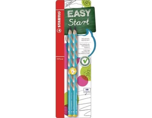 STABILO EASYgraph blau 2er linkshänder
