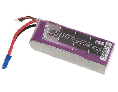 TopFuel LiPo-Akku 18.5V 5800mAh 20C 145x49x46mm 712g